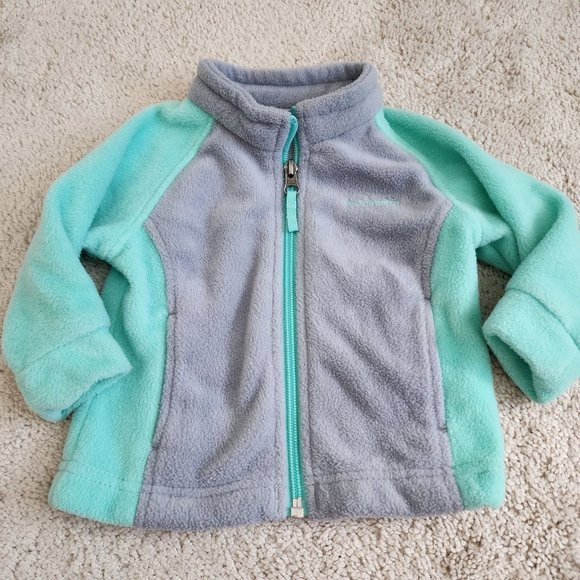 Columbia Jackets & Coats Columbia Baby Light Blue Gray Fleece